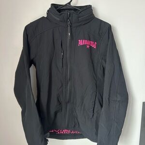 Panhandle Women's Black Ski Jacket with Pink Details